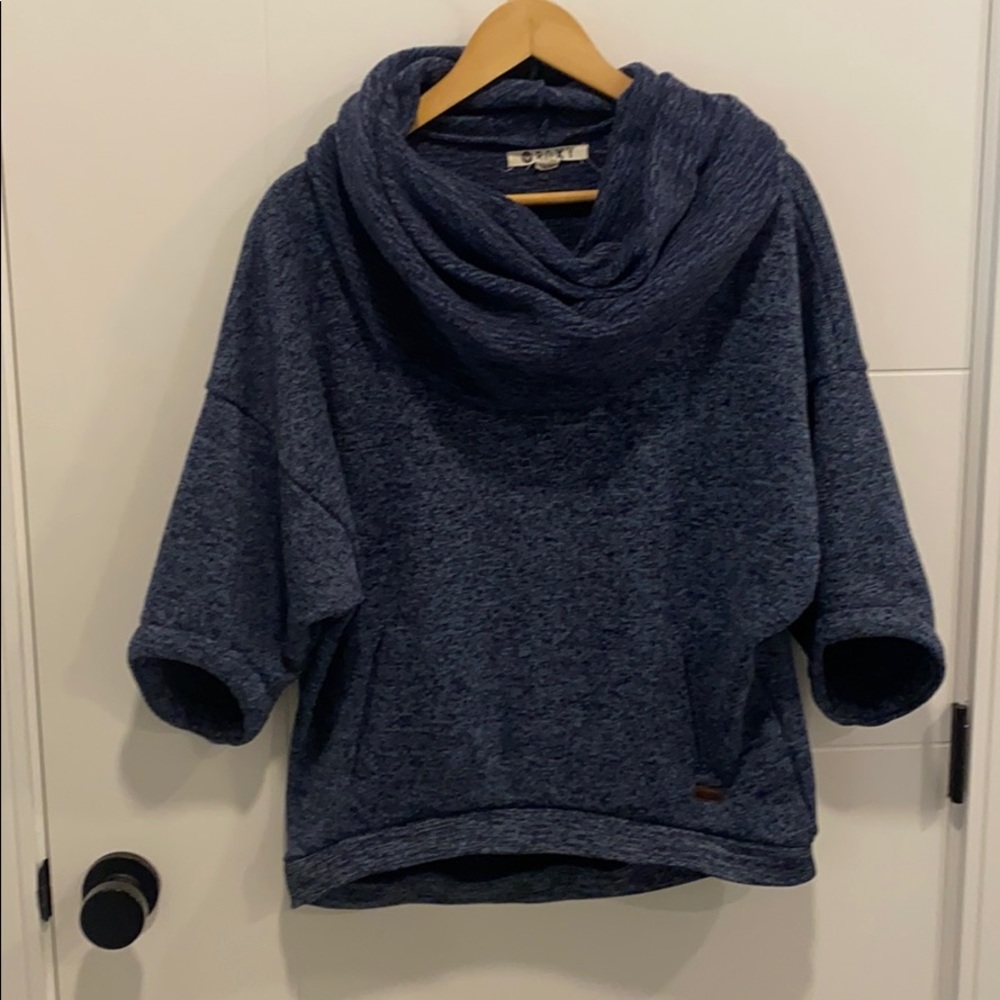 ROXY 1/2 sleeve Cowl Neck sweater XS
